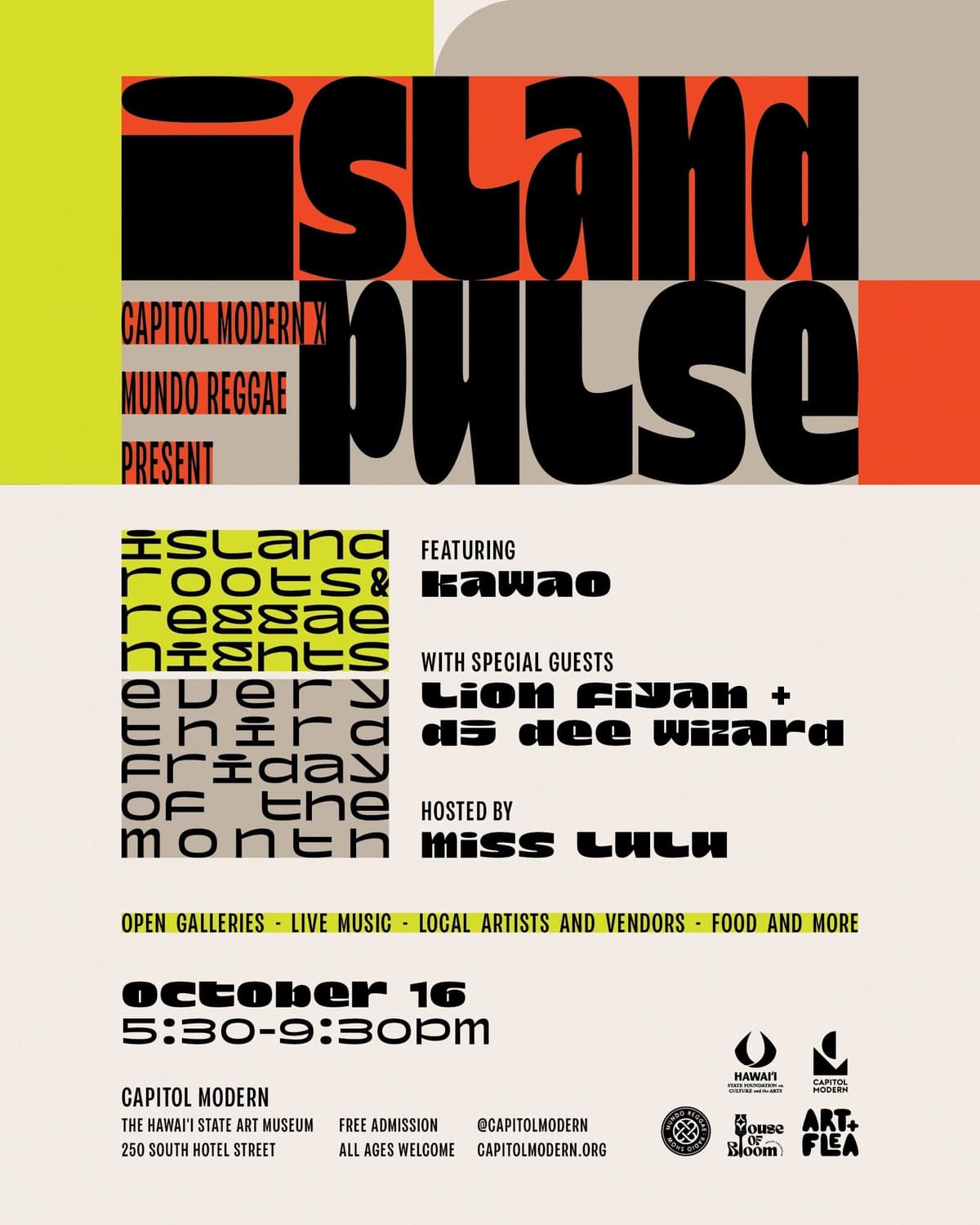 Flyer for Capitol Modern