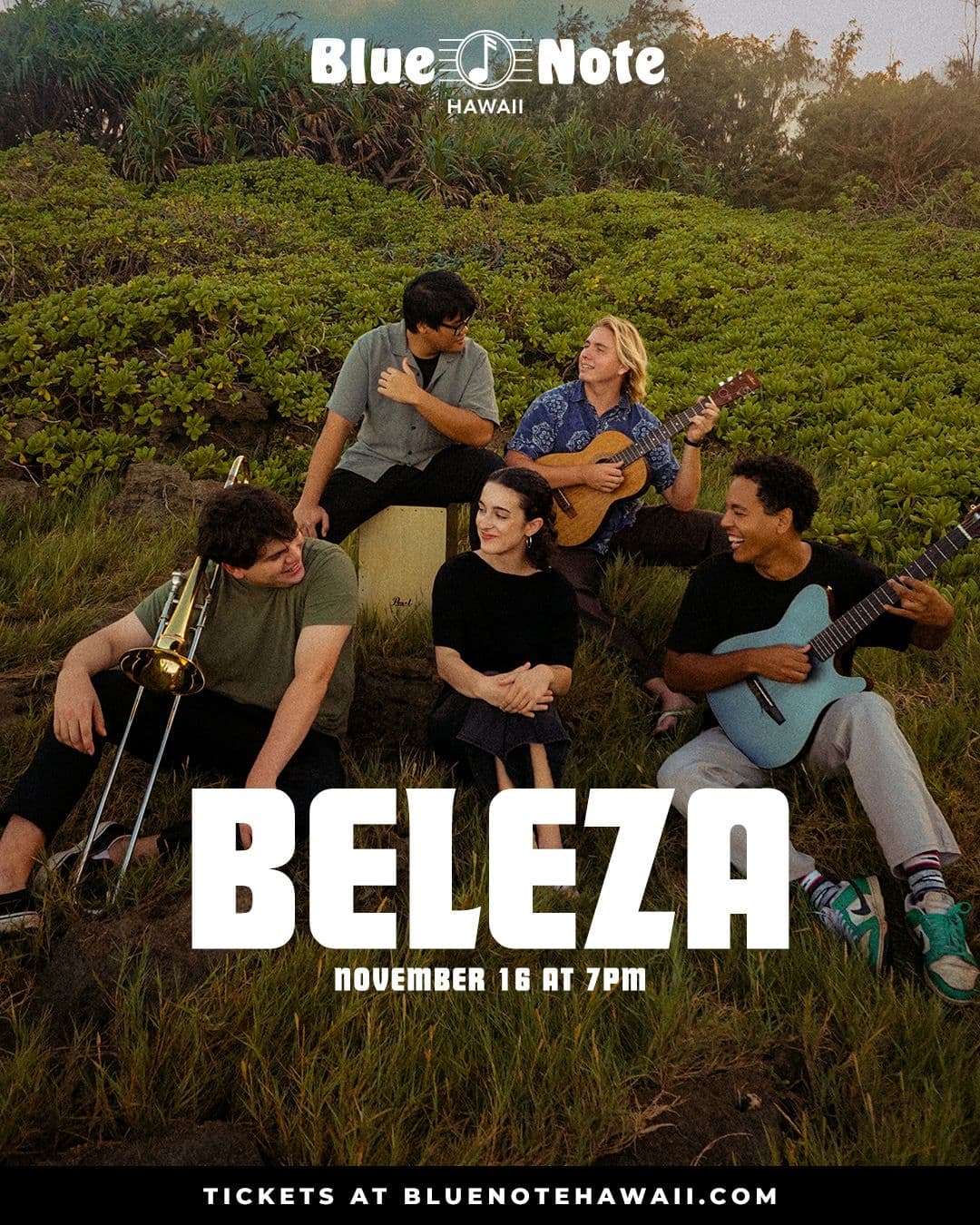 Flyer for Blue Note Hawaii