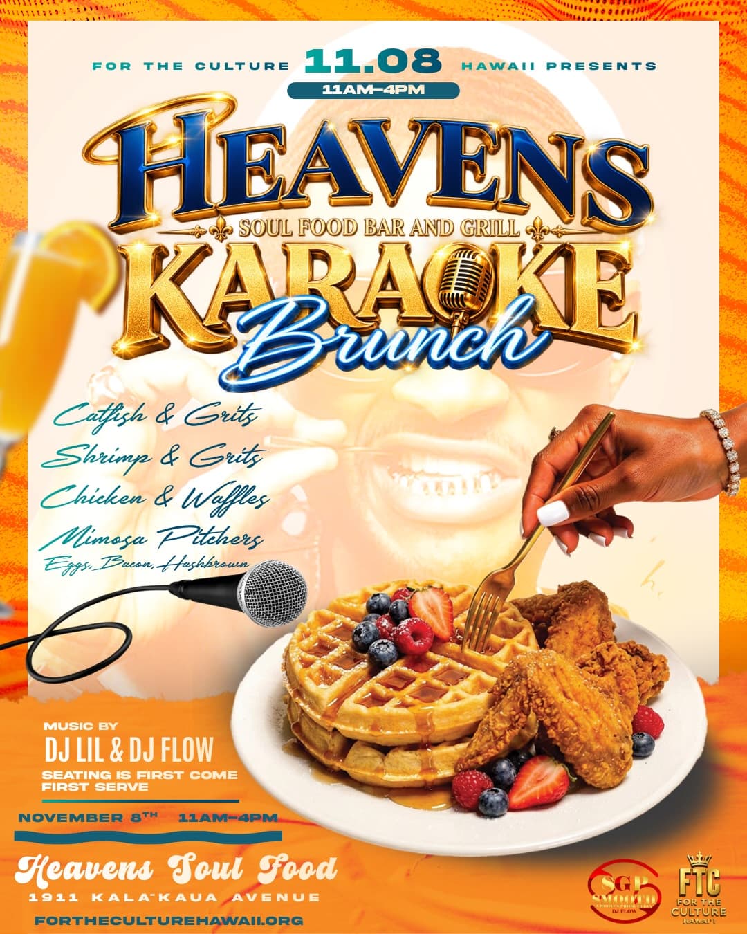 Flyer for Heavens Soul Food