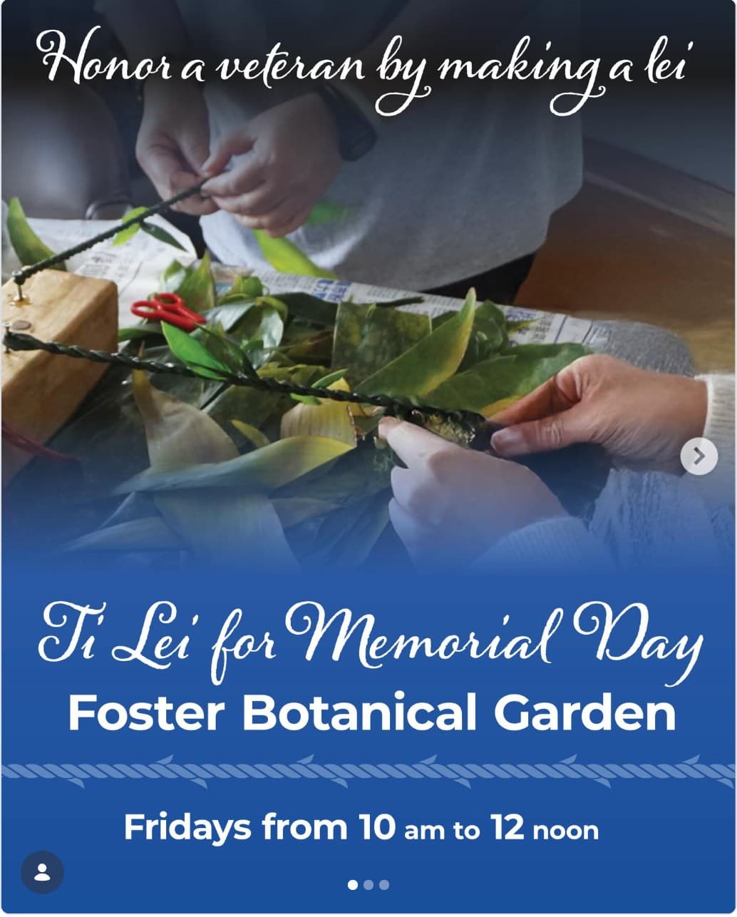 Flyer for Foster Botanical Garden