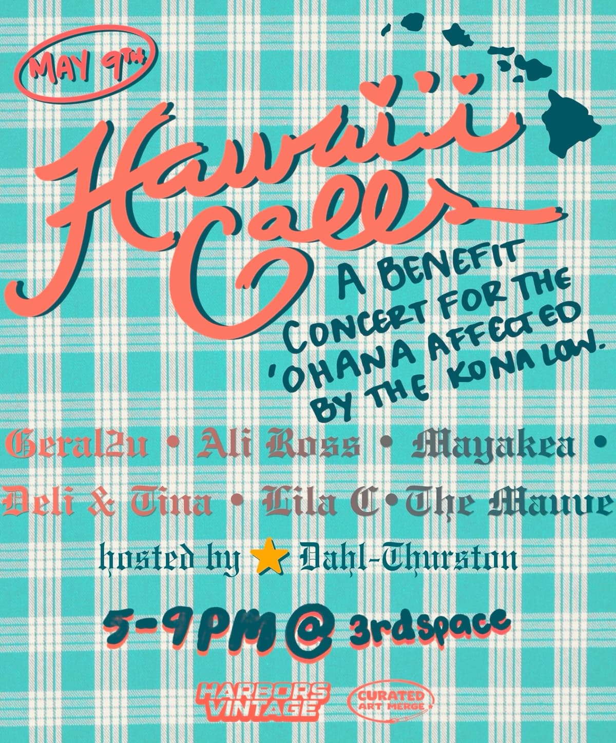 Flyer for Harbors Vintage and 3rd Space Honolulu