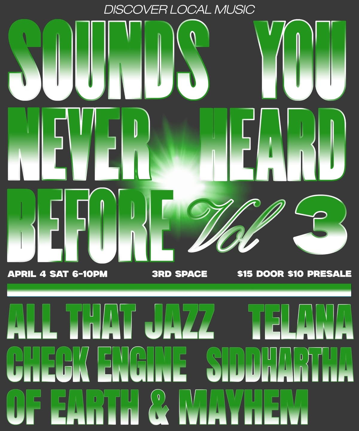 Flyer for 3rd Space Honolulu