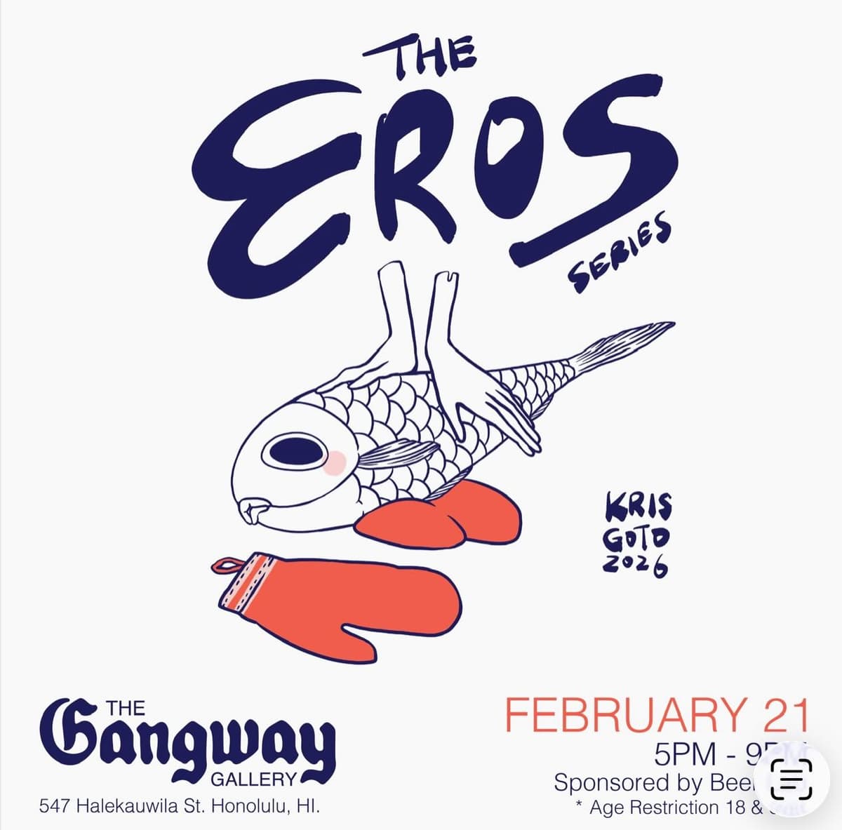 Flyer for The Gangway Gallery