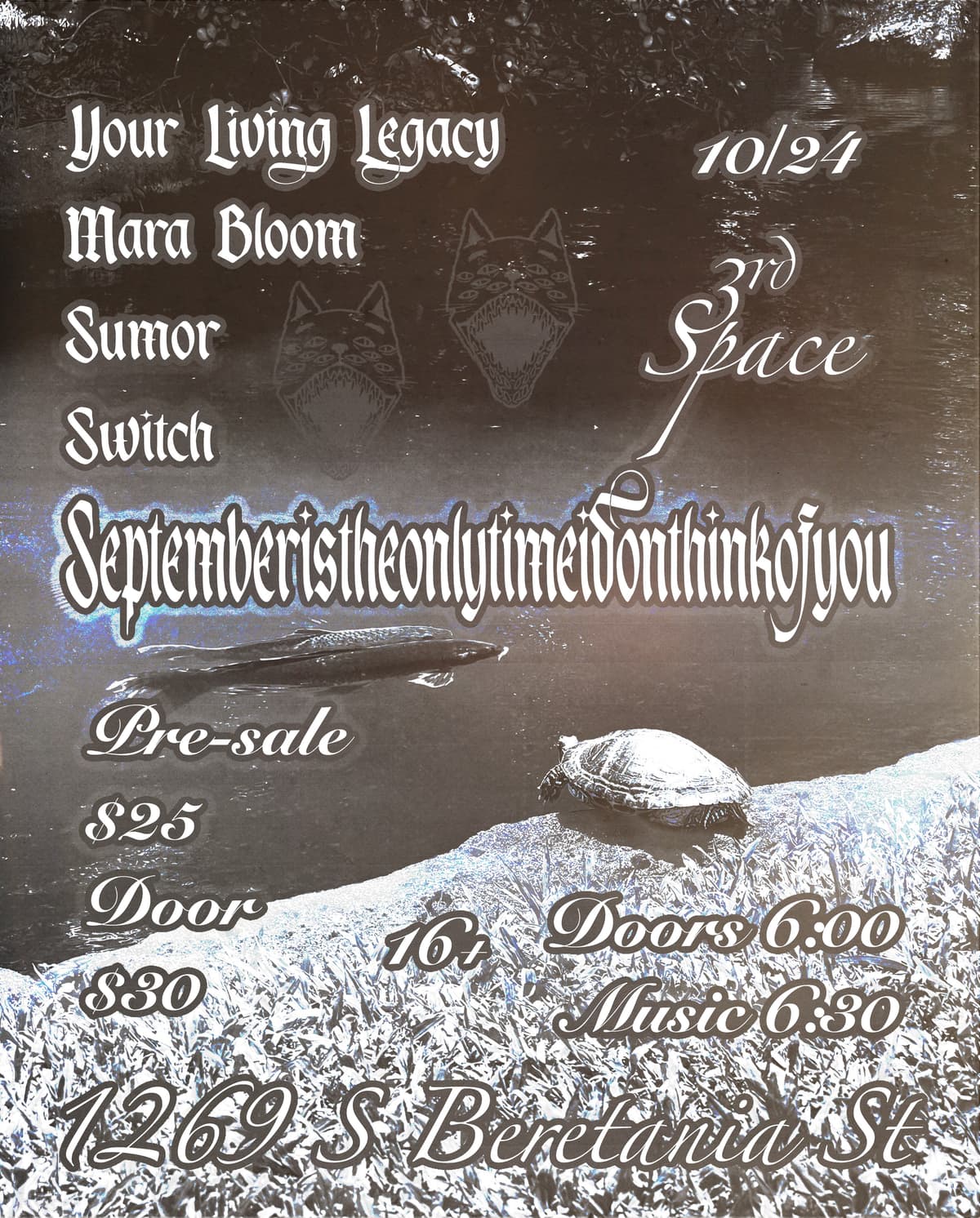 Flyer for 3rd Space at Harbors Vintage