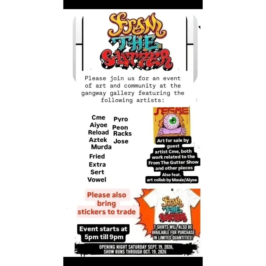 Flyer for Gangway Gallery