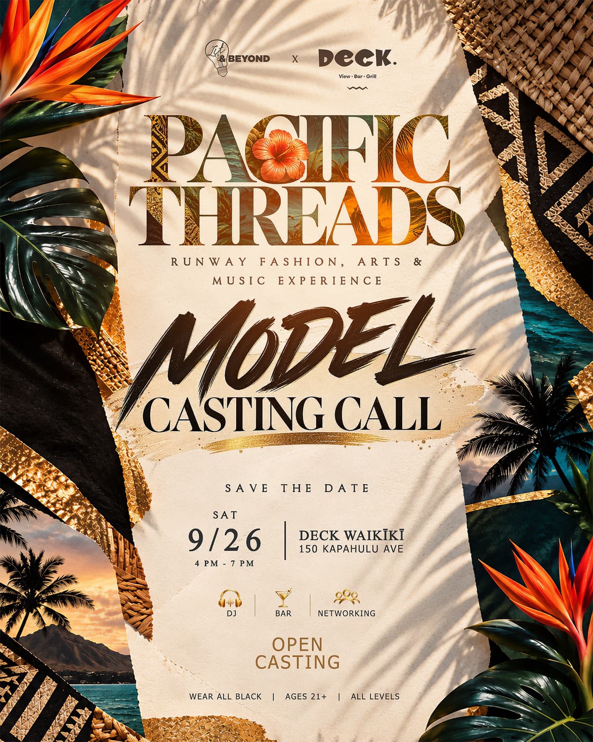 Flyer for Deck Waikīkī