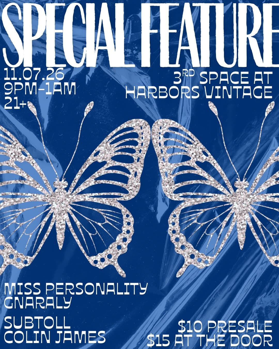 Flyer for 3rd Space at Harbors Vintage