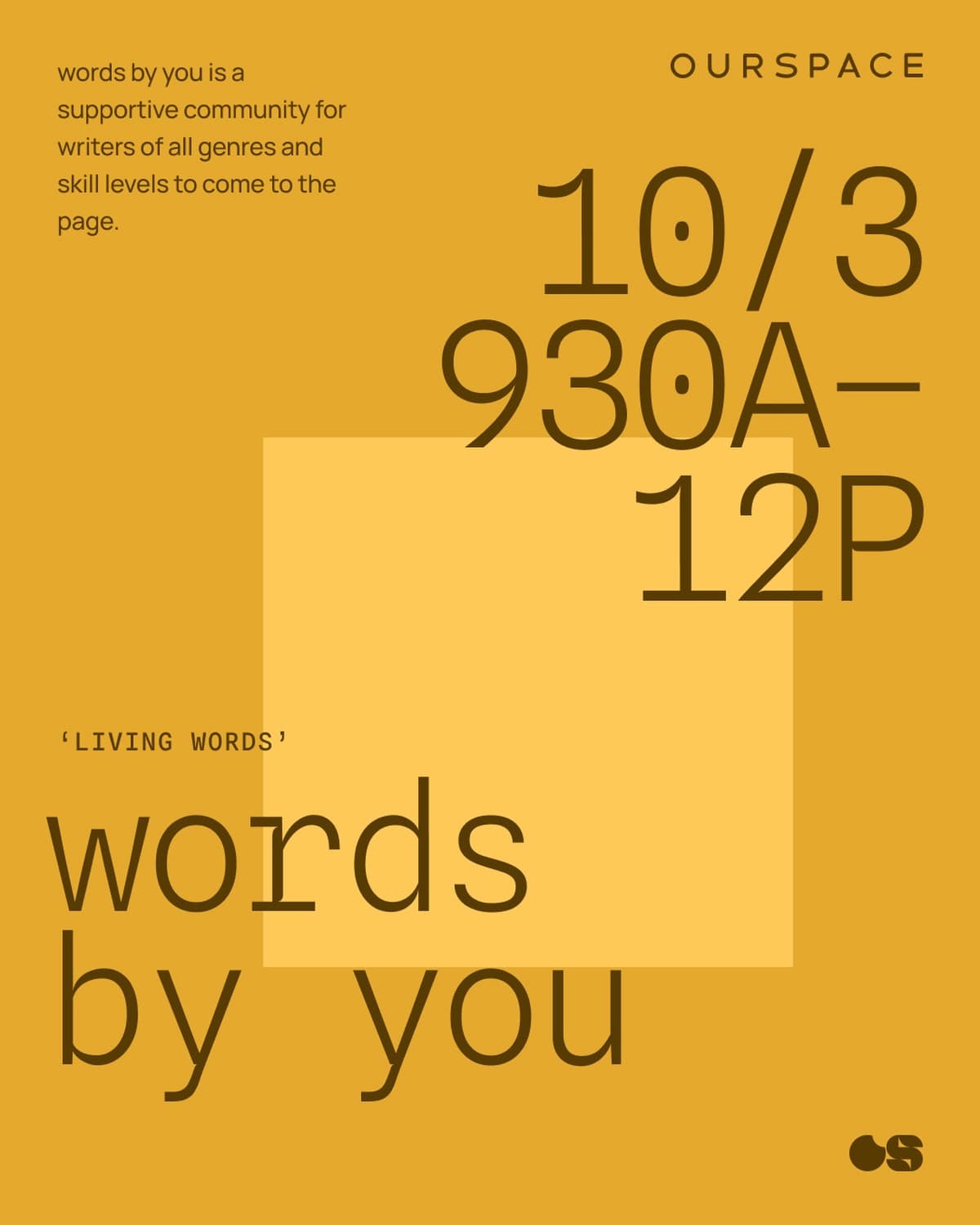 Flyer for OurSpace