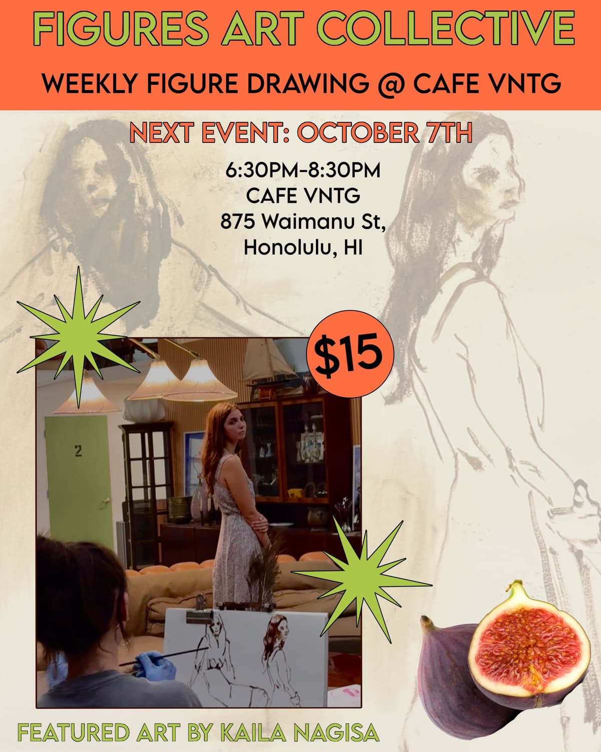 Flyer for Cafe VNTG