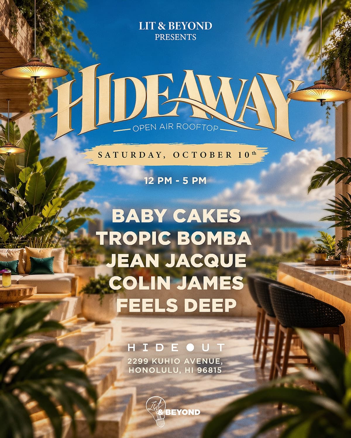 Flyer for HIDEOUT