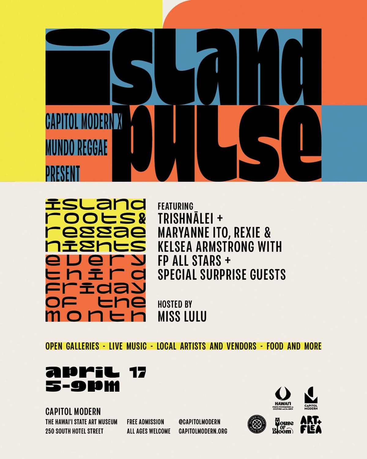 Flyer for Capitol Modern (The Hawai'i State Art Museum)