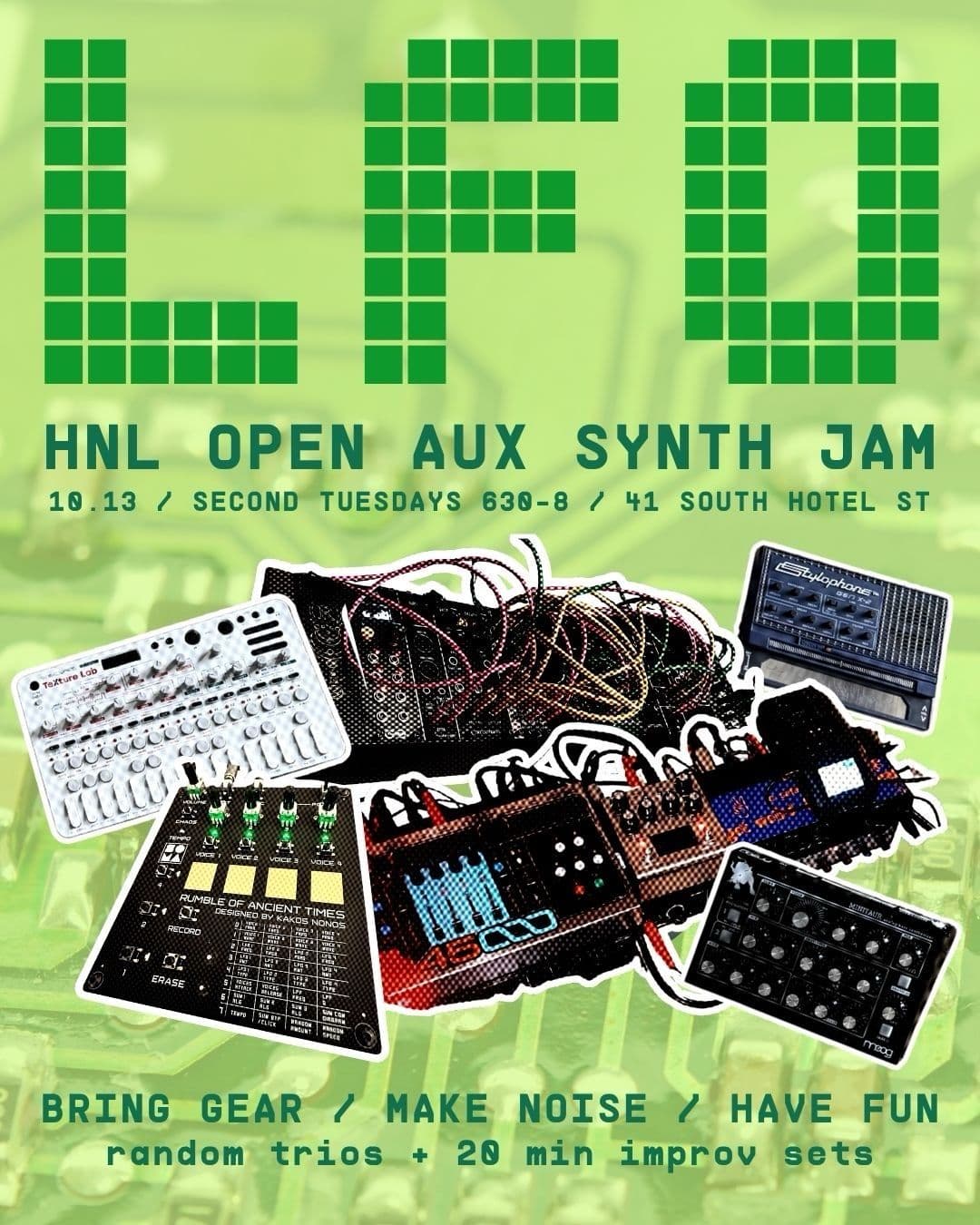 Flyer for 41 South Hotel St